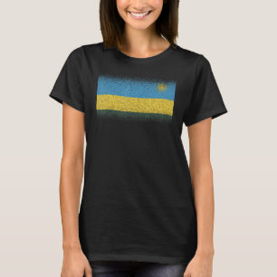 T-shirt Drapeau national du Rwanda souvenir pour hommes fe