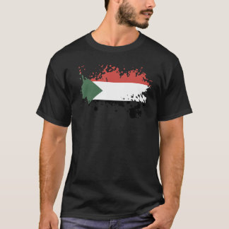 T-shirt Drapeau national du Soudan souvenir pour hommes fe