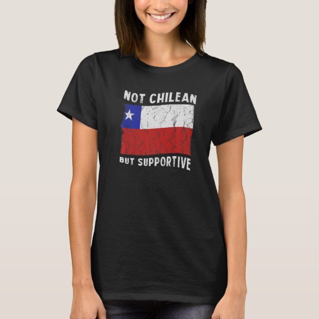 T-shirt Drapeau National Inspirati, pas chilien, mais favo (Devant)