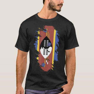 T-shirt Drapeau national souvenir d'Eswatini pour les femm