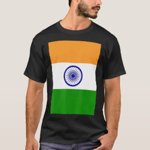 T-shirt Drapeau national Vintage indien Retro Inde