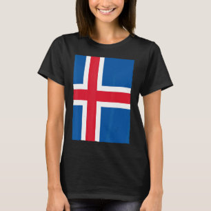 T-shirt Drapeau national Vintage rétro islandais Viking Ic