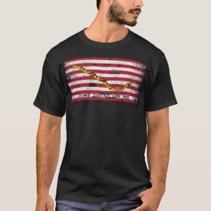 T-shirt Drapeau naval de Jack du cru des Etats-Unis