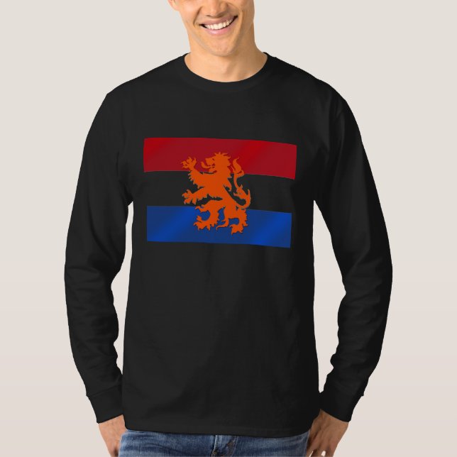T-shirt Drapeau néerlandais de lion d'ing (Devant)