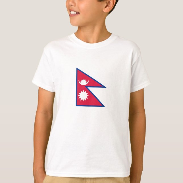 T-shirt Drapeau népalais (Devant)