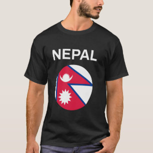 T-shirt Drapeau népalais moderne