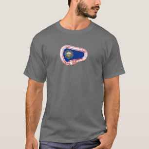 T-shirt Drapeau New Hampshire Escalade carabiner
