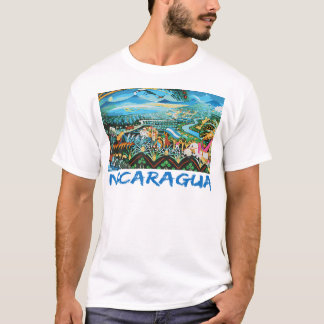 T-shirt Drapeau Nicaragua Artesania Amérique centrale