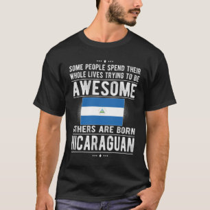 T-shirt Drapeau nicaraguayen Nicaragua Fière des racines n