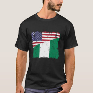 T-shirt Drapeau nigérian-américain Nigeria Pride patriotiq