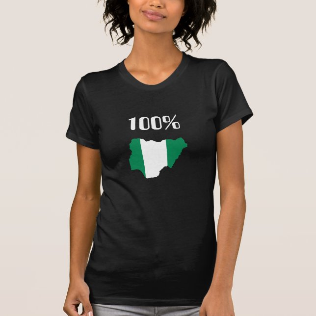 T-shirt drapeau nigérien, 100% (Devant)