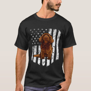 T-shirt Drapeau Noir Blanc Américain Sussex Espagnol 4ème 