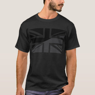 T-shirt Drapeau noir et gris d'Union Jack les Anglais