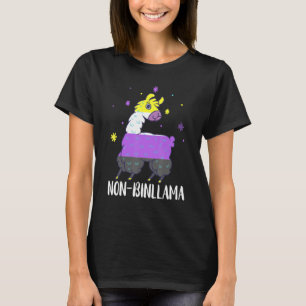 T-shirt Drapeau Non Binaire Lama LGBTQ Non Binaire LGBT Ge