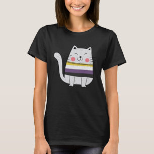 T-shirt Drapeau non binaire LGBTQ Chats Pride Chat
