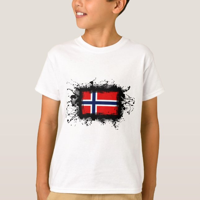 T-shirt Drapeau norvégien (Devant)