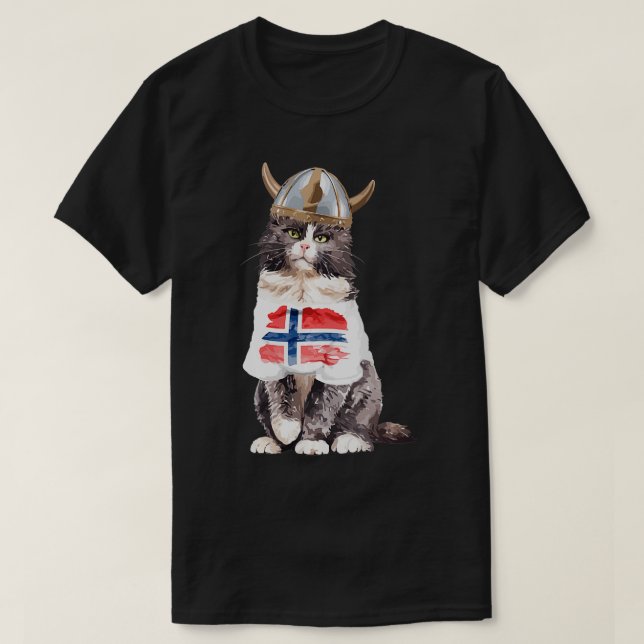 T-shirt Drapeau norvégien de la forêt (Design devant)