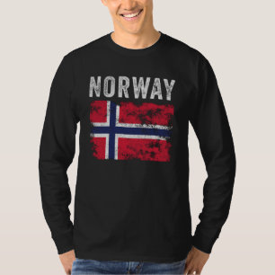 T-shirt Drapeau norvégien en détresse - Drapeau norvégien