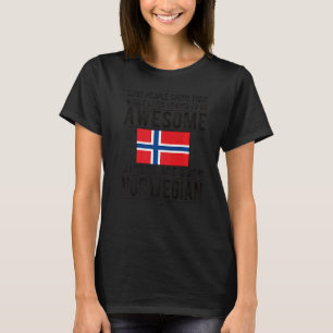 T-shirt Drapeau norvégien incroyable Norvège Racines norvé