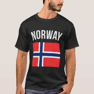 T-shirt Drapeau norvégien Norvège