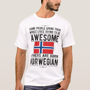 T-shirt Drapeau norvégien Patrimoine norvégien Racines n