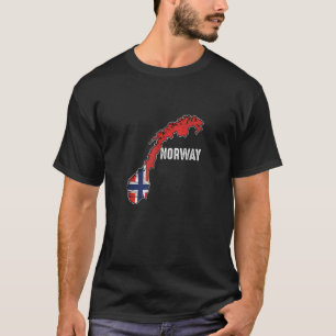 T-shirt Drapeau norvégien vintage Patriotic