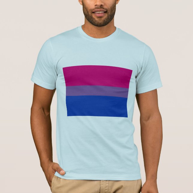 T-SHIRT DRAPEAU OFFICIEL BISEXUAL FIDE (Devant)