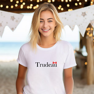 T-shirt Drapeau officiel canadien de Justin Trudeau