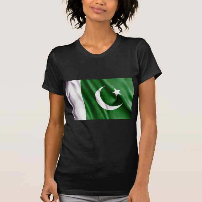T-shirt Drapeau pakistanais (Devant)