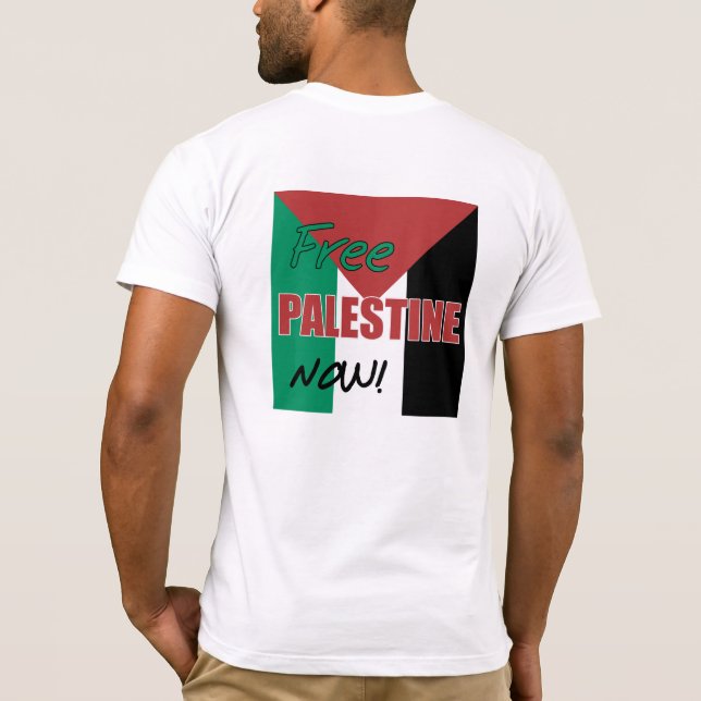 T-shirt Drapeau palestinien libre (Dos)