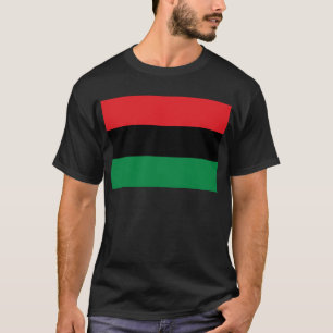 T-shirt Drapeau panafricain rouge noir et vert de l'UNIA