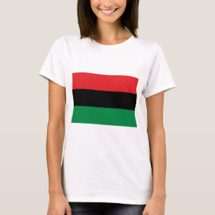 T-shirt Drapeau panafricain rouge noir et vert de l'UNIA