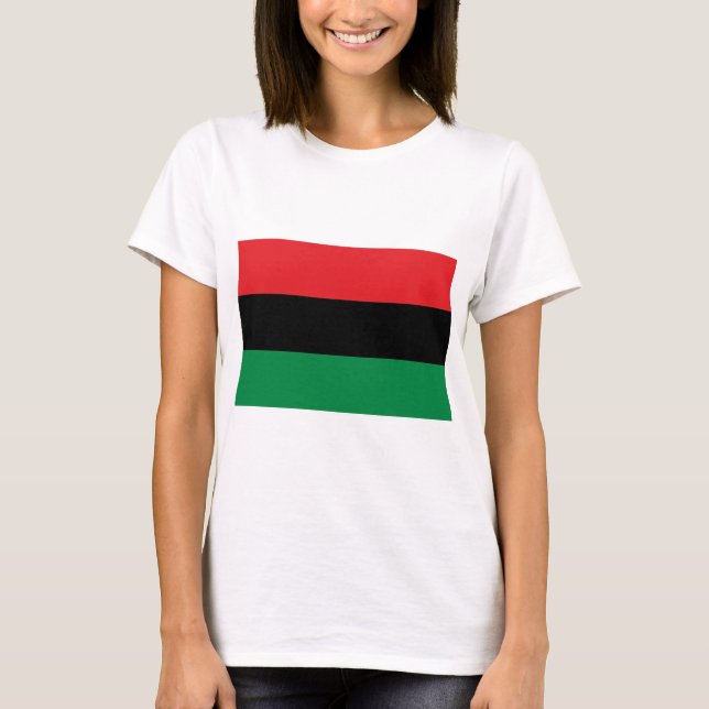 T-shirt Drapeau panafricain rouge noir et vert de l'UNIA (Devant)
