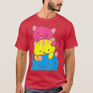 T-shirt Drapeau Panseul Femme Couleur Chat Subtle Pan Prid