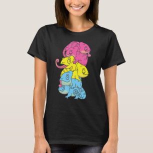T-shirt Drapeau Pansexuel Fierté de genre Lgbtq Chameleon