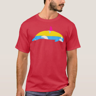 T-shirt Drapeau Pansexuel Orca féminin