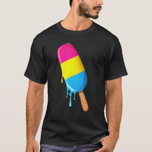 T-shirt Drapeau Pansexuel Pansexual Crème De Glace Pansexu