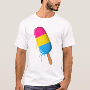T-shirt Drapeau Pansexuel Pansexual Glace Pansexual