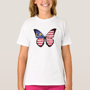 T-shirt Drapeau papillon de Malaisie