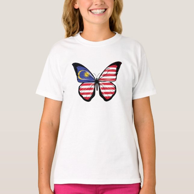 T-shirt Drapeau papillon de Malaisie (Devant)