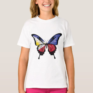 T-shirt Drapeau papillon des Philippines