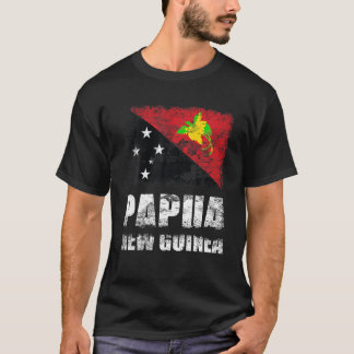 T-shirt Drapeau Papouasie-Nouvelle-Guinée T Chemise Papoua