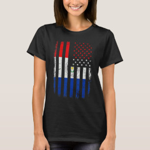 T-shirt Drapeau paraguayen américain Racines Paraguay