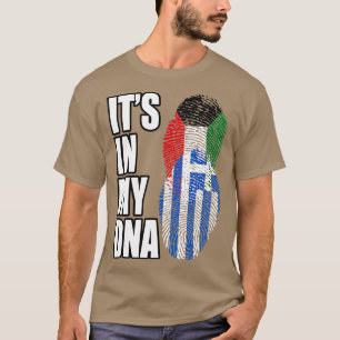 T-shirt Drapeau Patrimoine De L'ADN Du Koweït Et De La Grè