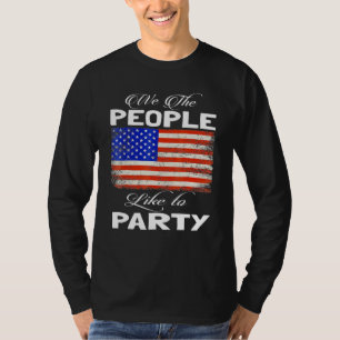 T-shirt Drapeau Patriotique Américain Avec Nous Le Peuple