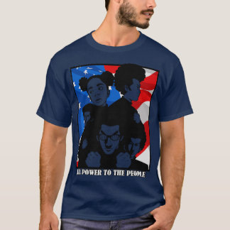 T-shirt Drapeau patriotique américain du Parti 1966