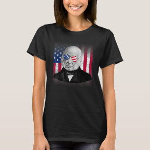 T-shirt Drapeau patriotique américain John Quincy Adams 4e