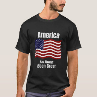 T-shirt Drapeau Patriotique Américain L'Amérique A Toujour