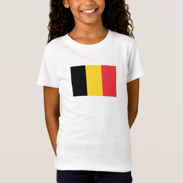 T-Shirt Drapeau patriotique belge (Devant)