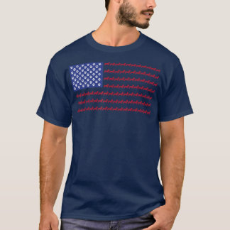 T-shirt Drapeau patriotique Corgi 4 juillet Chien Tee